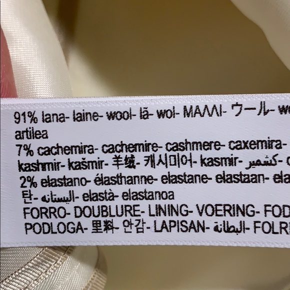 NWT. Massimo Dutti Ivory Wool Blazer. Size 4 - Picture 9 of 11